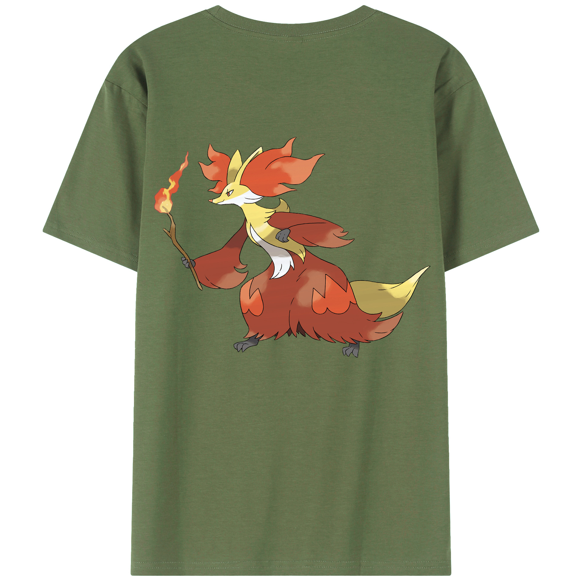 （画像用） ポケットモンスター Pokémon 綿100％ メンズ半袖Tシャツ（バックプリント） 通気性